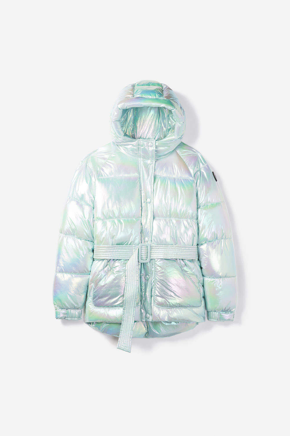 New Ideas Iridescent White Puffer Jacket – Shopaholics Only Boutique