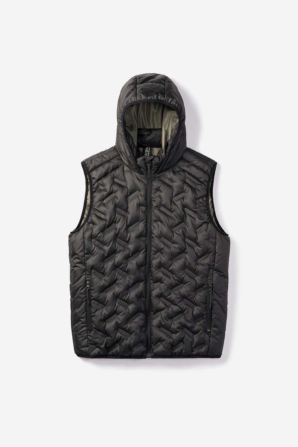 Jaxon Short Length Quilted Vest - Black | Noize