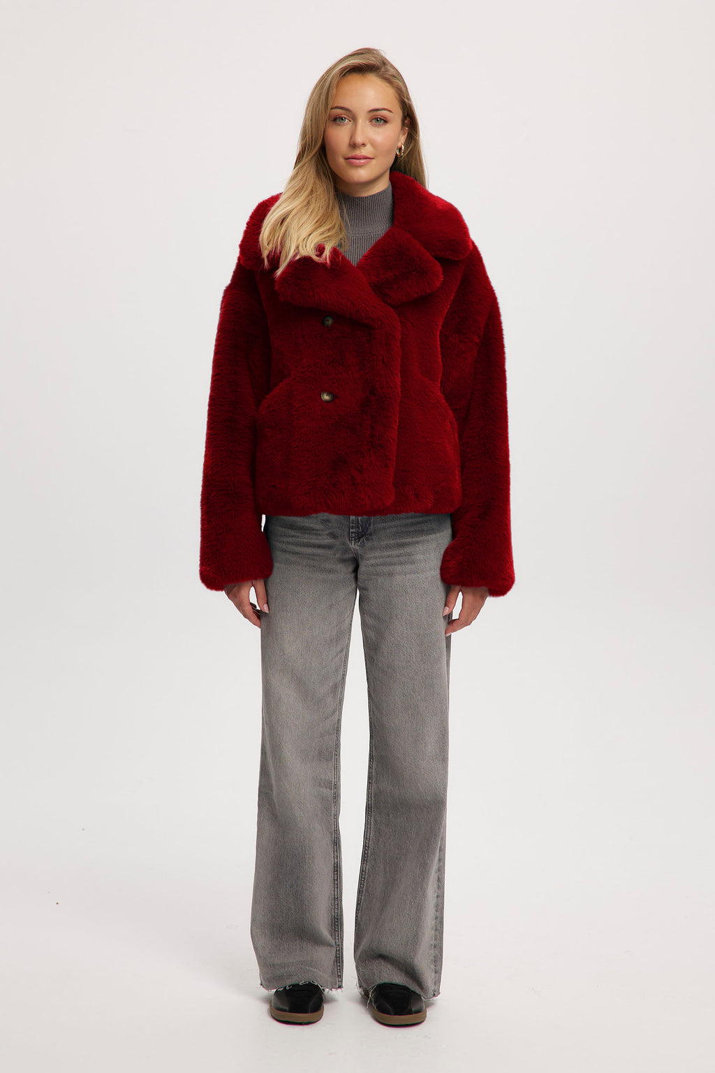 Loretta Short Length Vegan Fur Coat | Noize