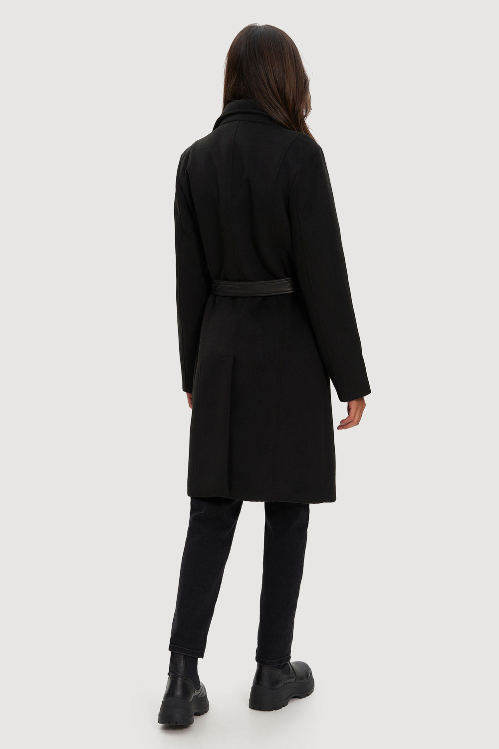 Aiko Long Length Vegan Wool Coat | Noize