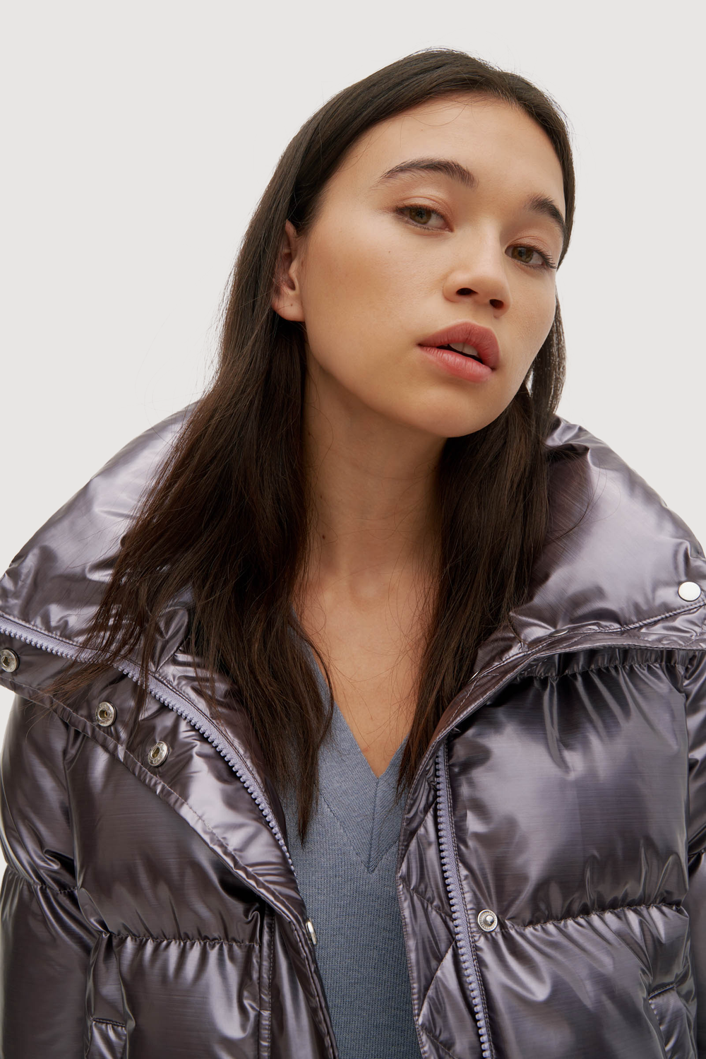 Holographic 2025 puffer coat