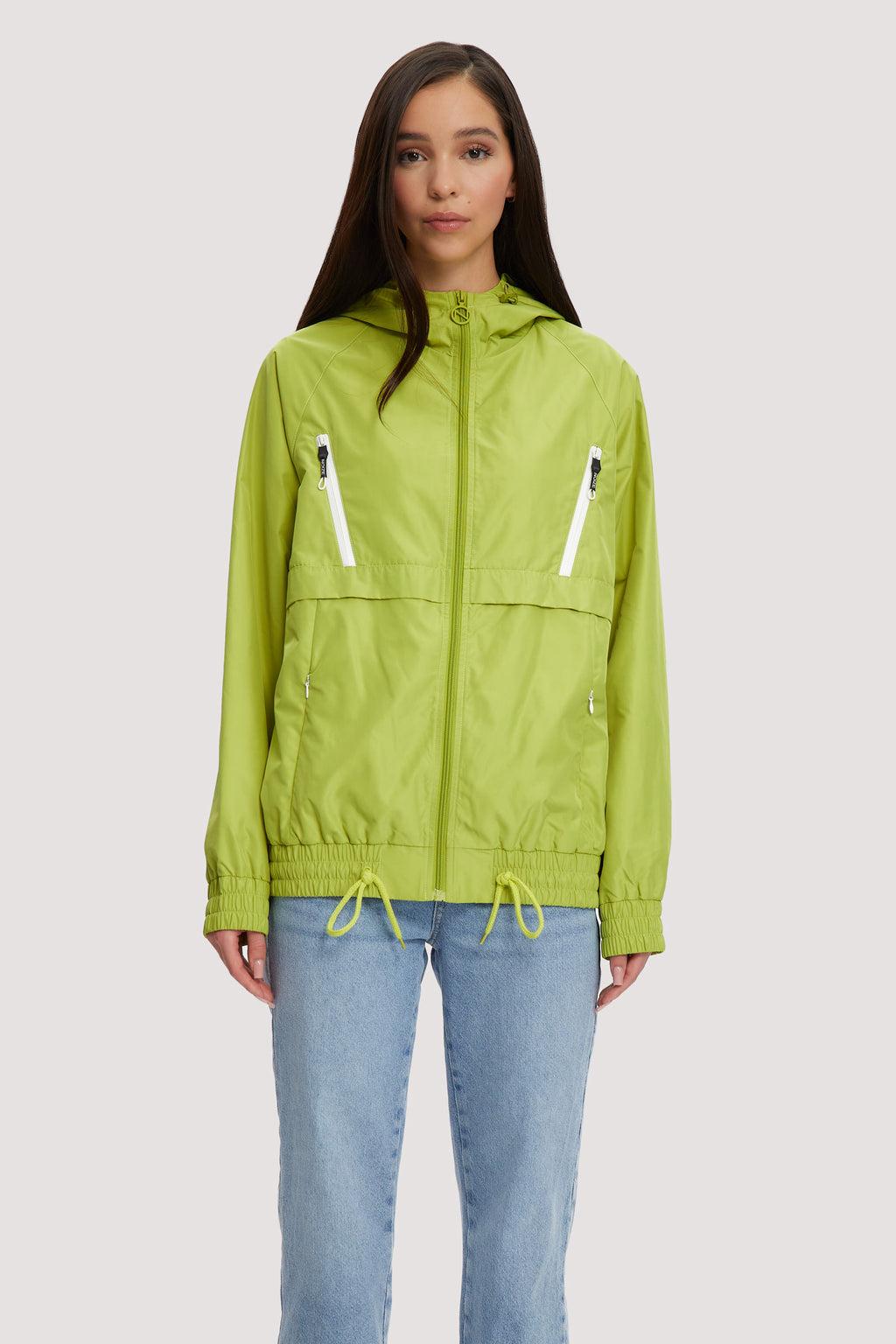 Bright hotsell yellow windbreaker