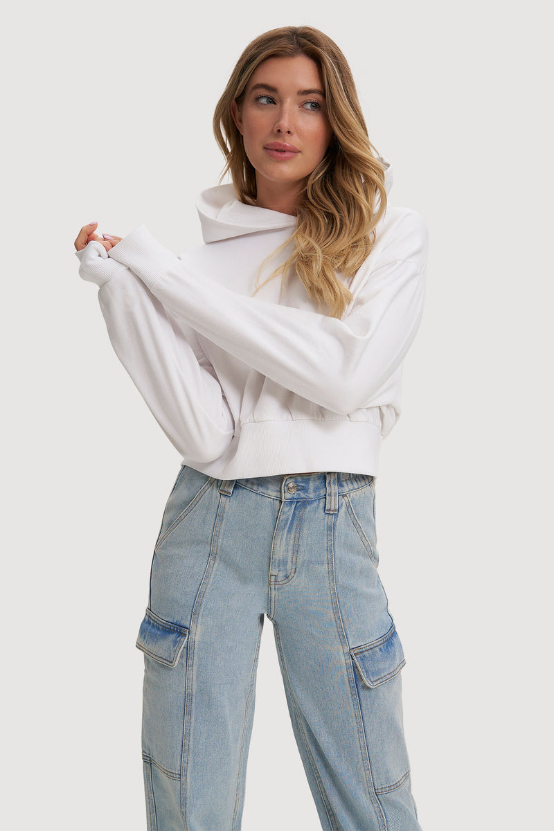 Vegan Leather Sherpa Collared Coat